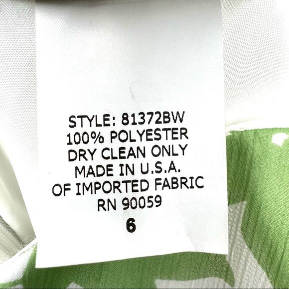 David's Bridal Strapless Floral Bubble Hem Dress Size 6 Empire Waist Babydoll - Picture 8 of 9